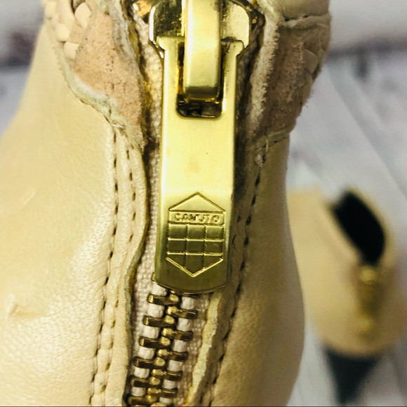 Vince Camuto Leather Peep-Toe Ankle Booties 6 - Picture 7 of 11